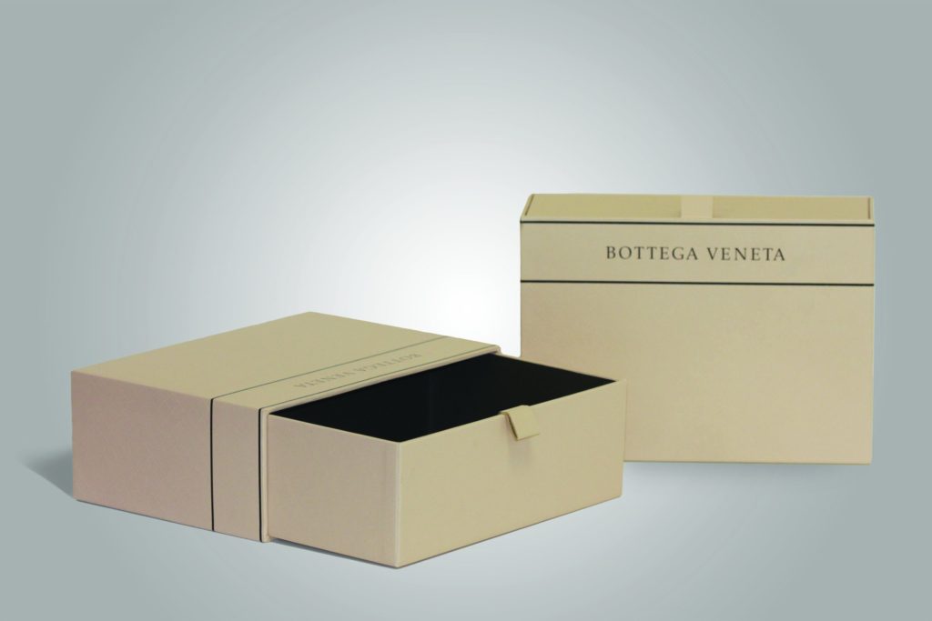 Bottega Venetta Beige Draw Style Box Packaging