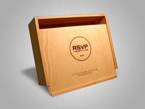 Kenneth Cole RSVP Wood Box Packaging