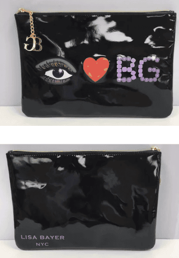 i (image of an eye) love (heart icon) BG bag