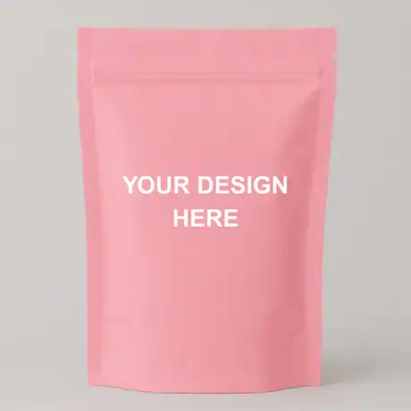 Custom Printed Pink Mylar Bags